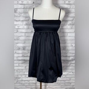 Sunday Best Black Strapless Bubble Mini Babydoll Dress